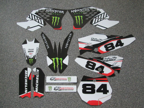 KTM White/Red Monster Graphics & Backgrounds